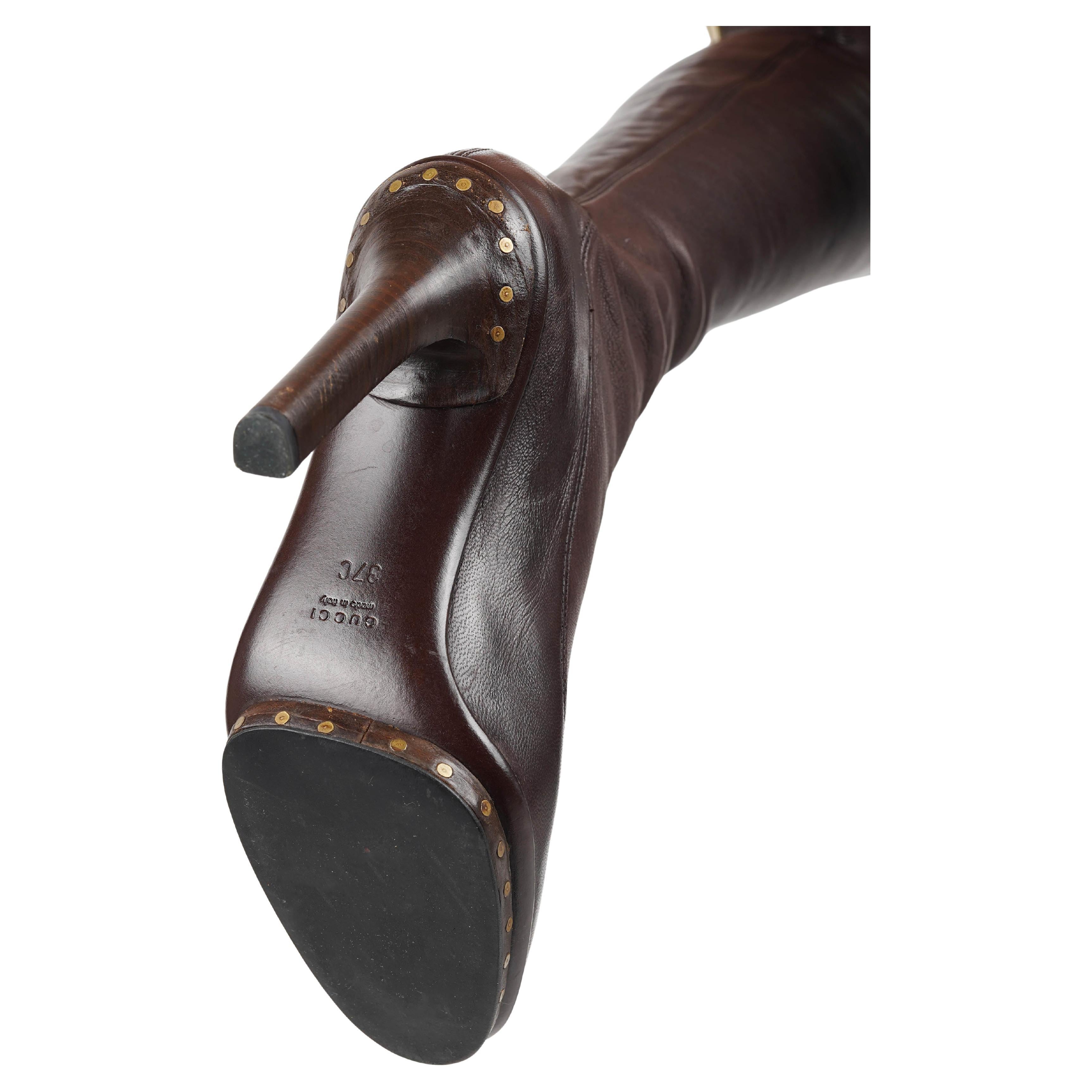 Gucci by Tom Ford Vintage Fall/Winter 2003 Knee-High Boots – Size