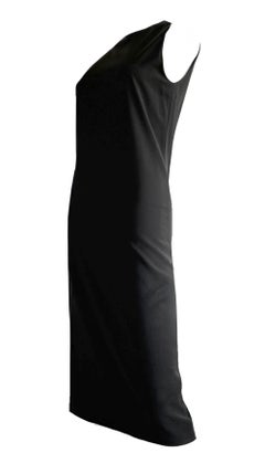 GUCCI by TOM FORD Vintage S/S 1997 Black Sleeveless Midi Dress