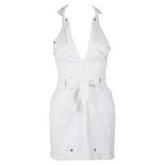 Gucci by Tom Ford White Halterneck Mini Dress — Spring/Summer 2003 Runway IT40