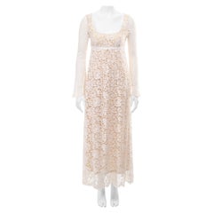 Gucci by Tom Ford white lace empire-line maxi dress, ss 1996