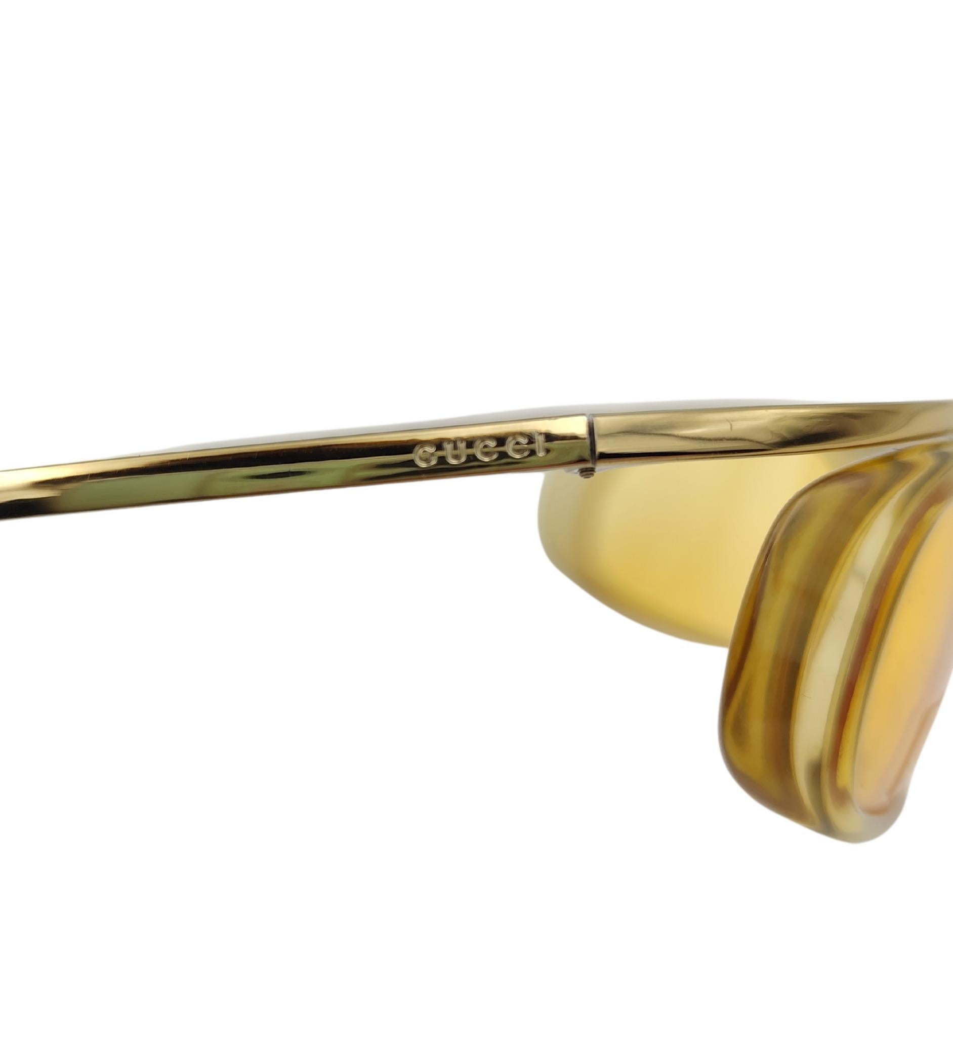Gucci by Tom Ford yellow sunglasses 1990s 6