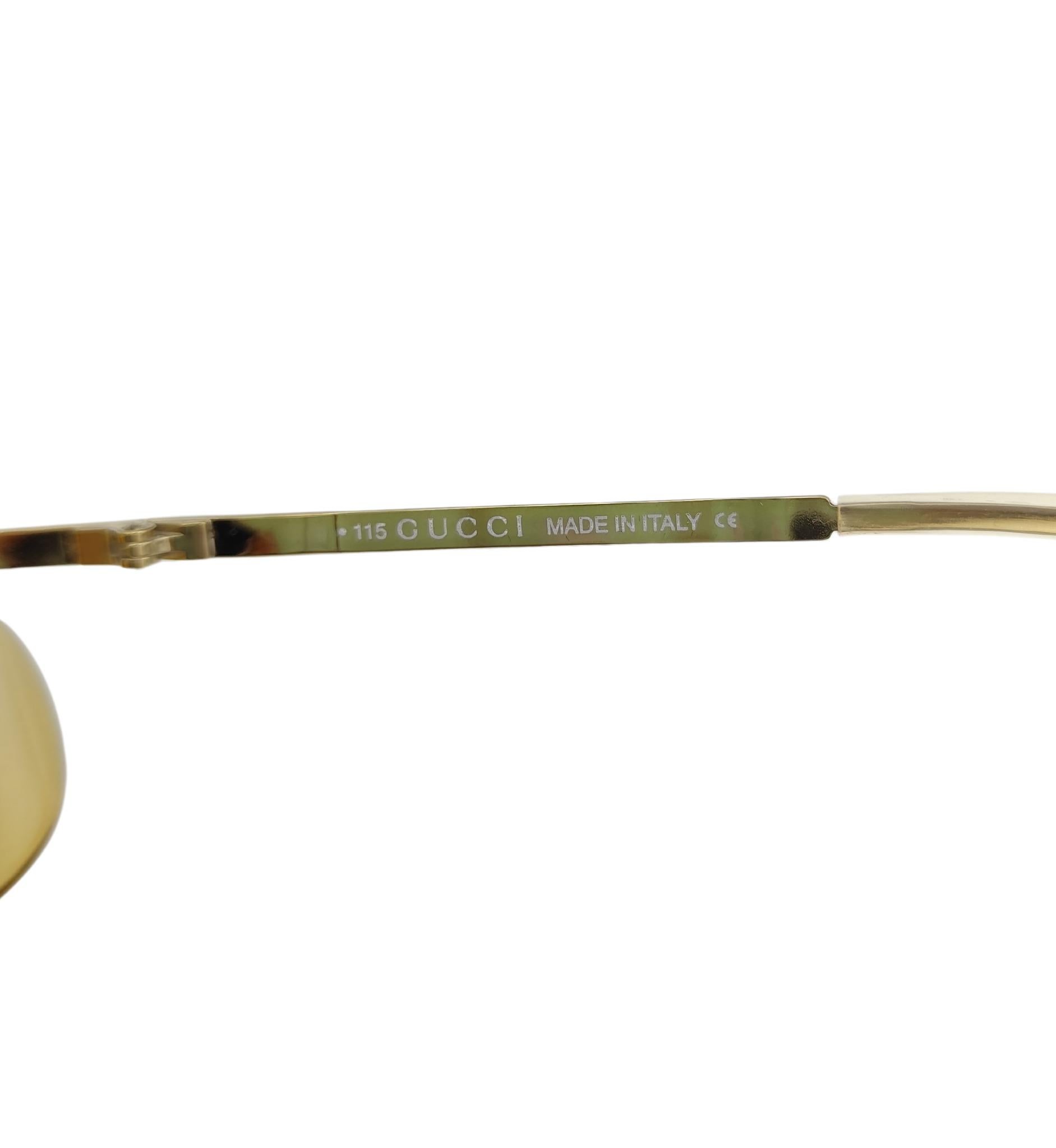 Gucci by Tom Ford yellow sunglasses 1990s 7