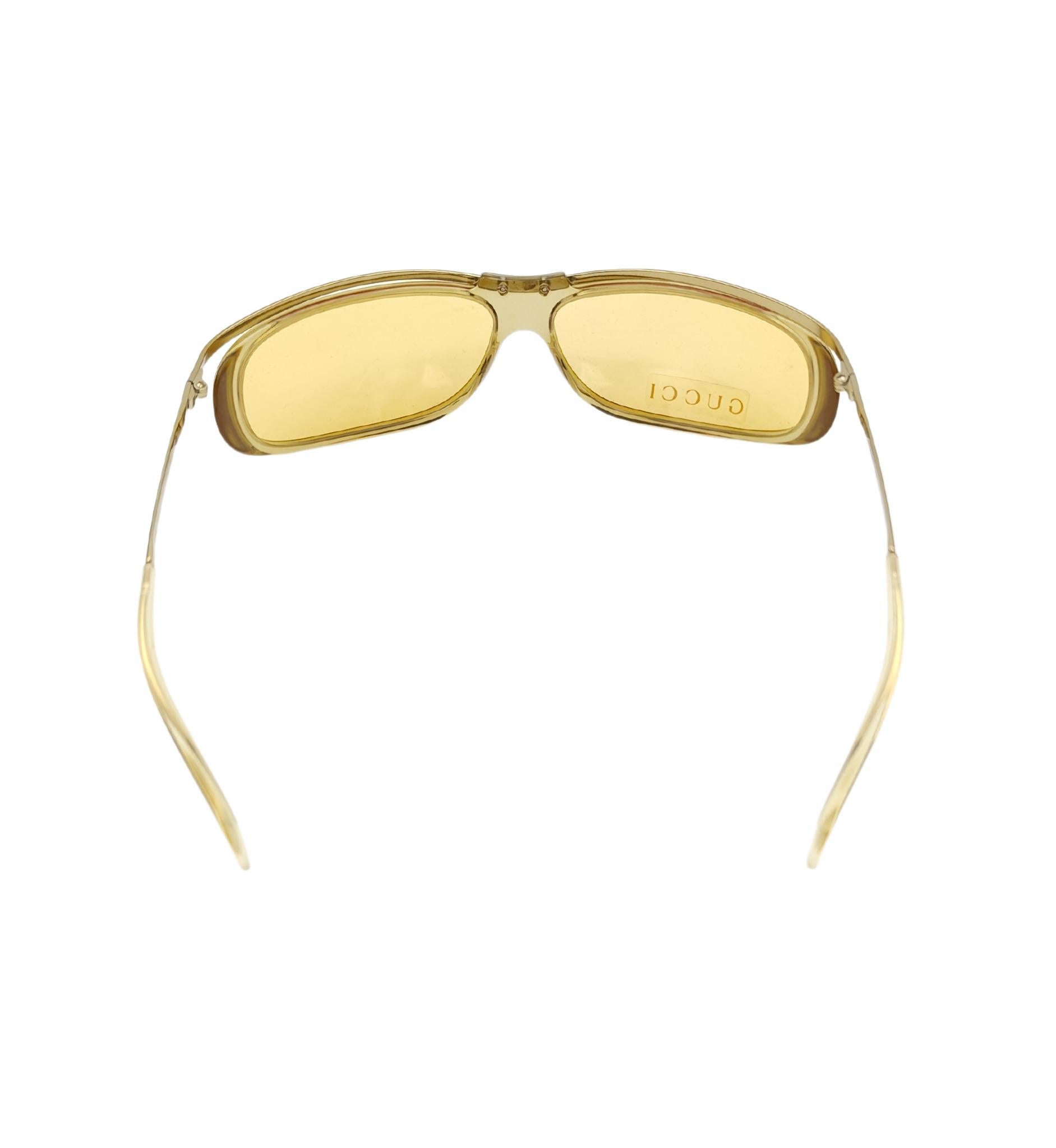 Gucci by Tom Ford yellow sunglasses 1990s 1