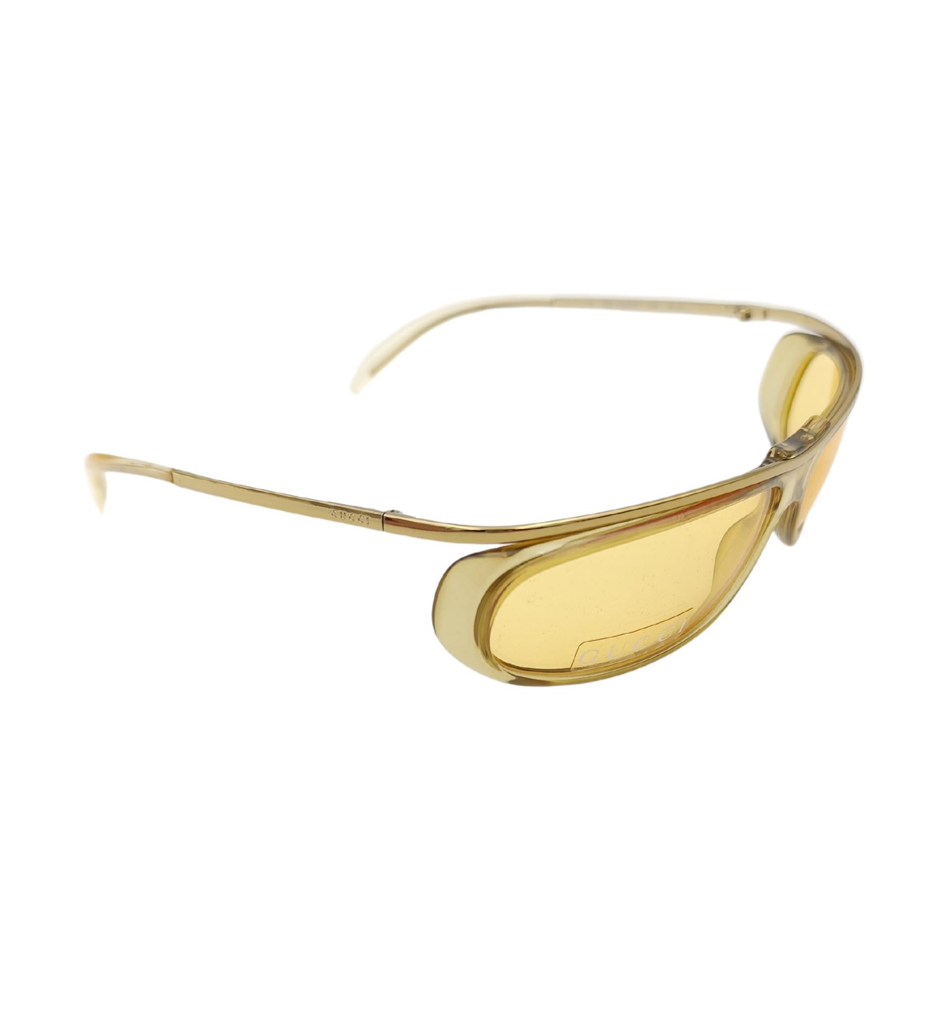 Gucci by Tom Ford yellow sunglasses 1990s 2