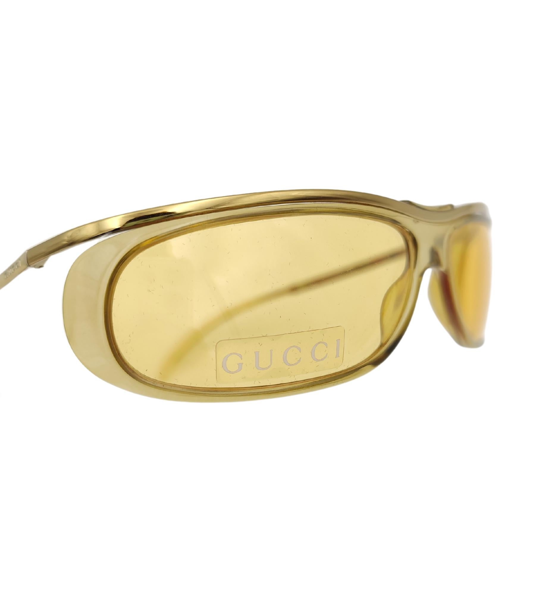 Gucci by Tom Ford yellow sunglasses 1990s 3
