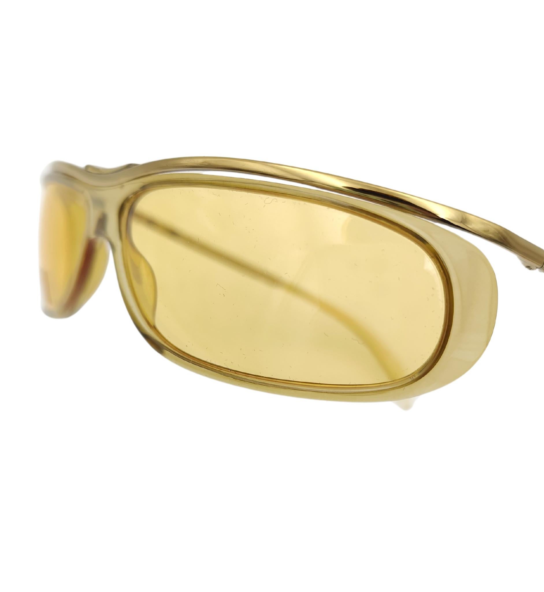 Gucci by Tom Ford yellow sunglasses 1990s 4