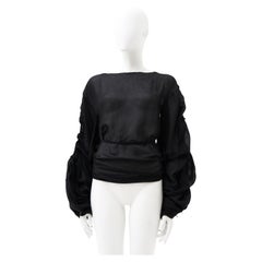 Gucci by Tom Ford	F/W 2002 Semitransparent Bondage Black Top