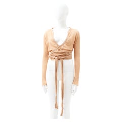 Gucci by Tom Ford	Late 90’s Asymmetric Laced Pink Cardigan