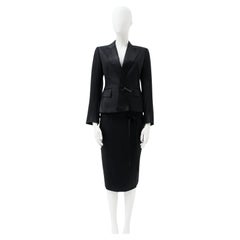 Gucci de Tom Ford	S/S 2001 Seda Negra Tailleur