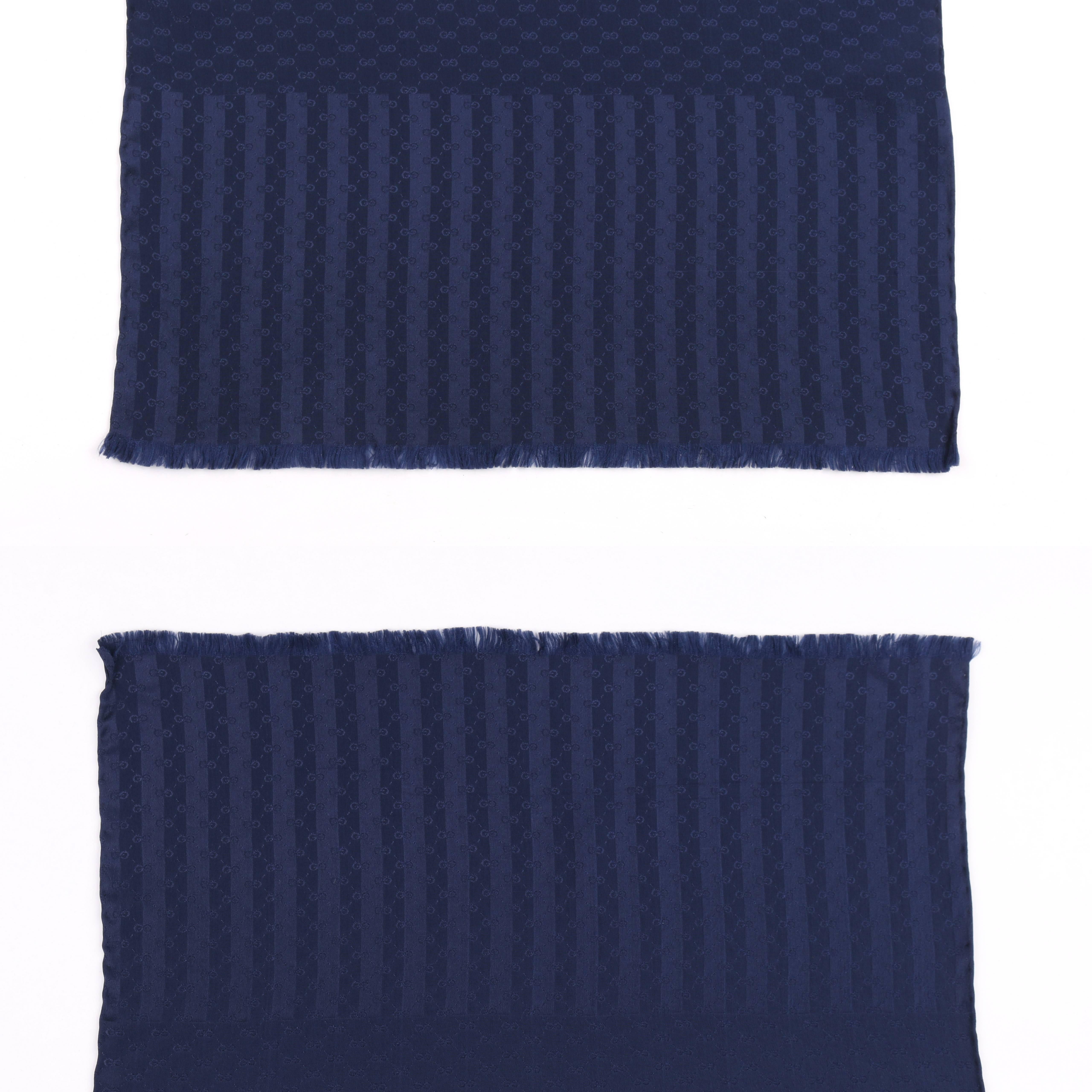 navy gucci scarf