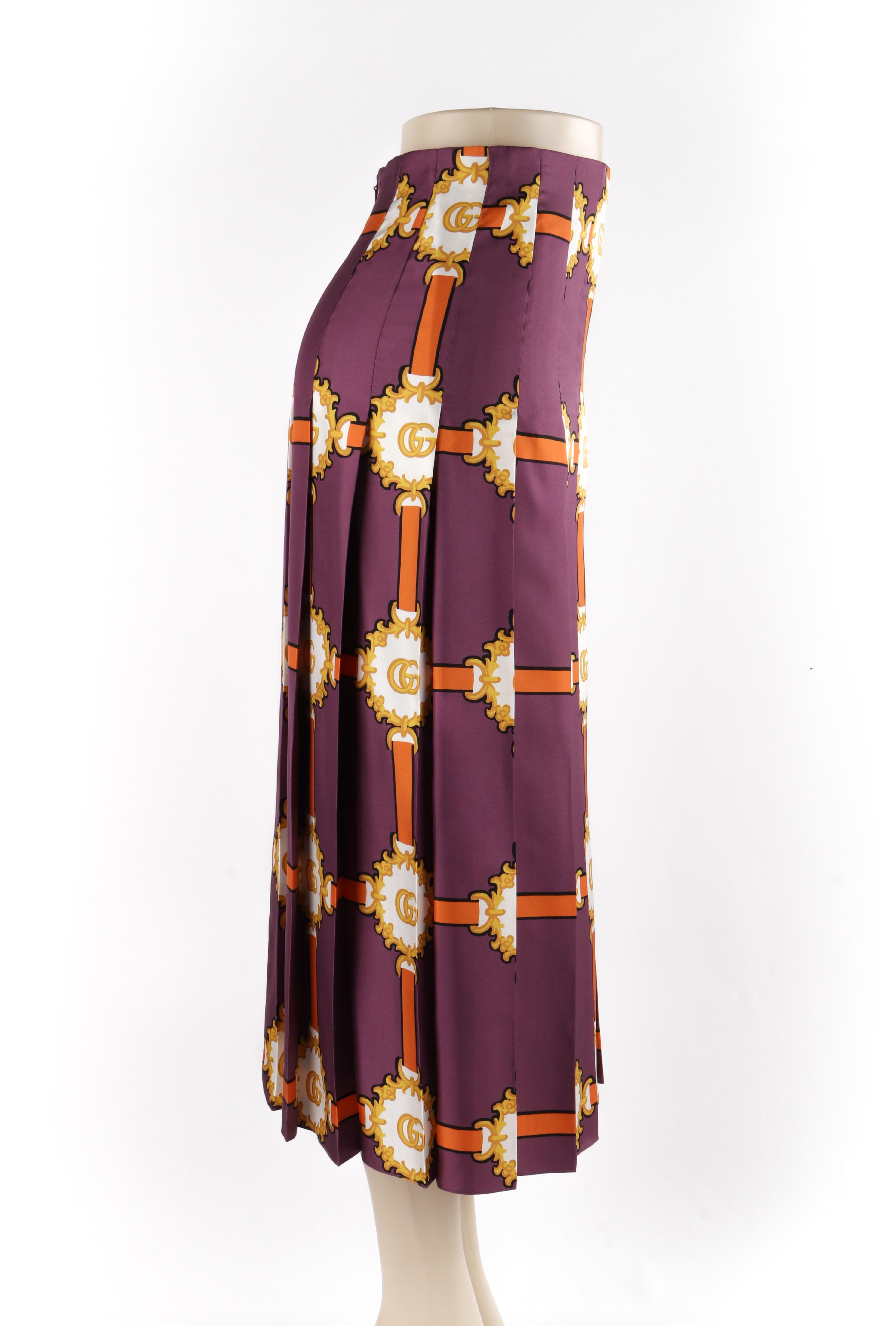 purple and gold skirt