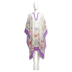 Gucci Caftan Cape in Iconic Flora Print Silk