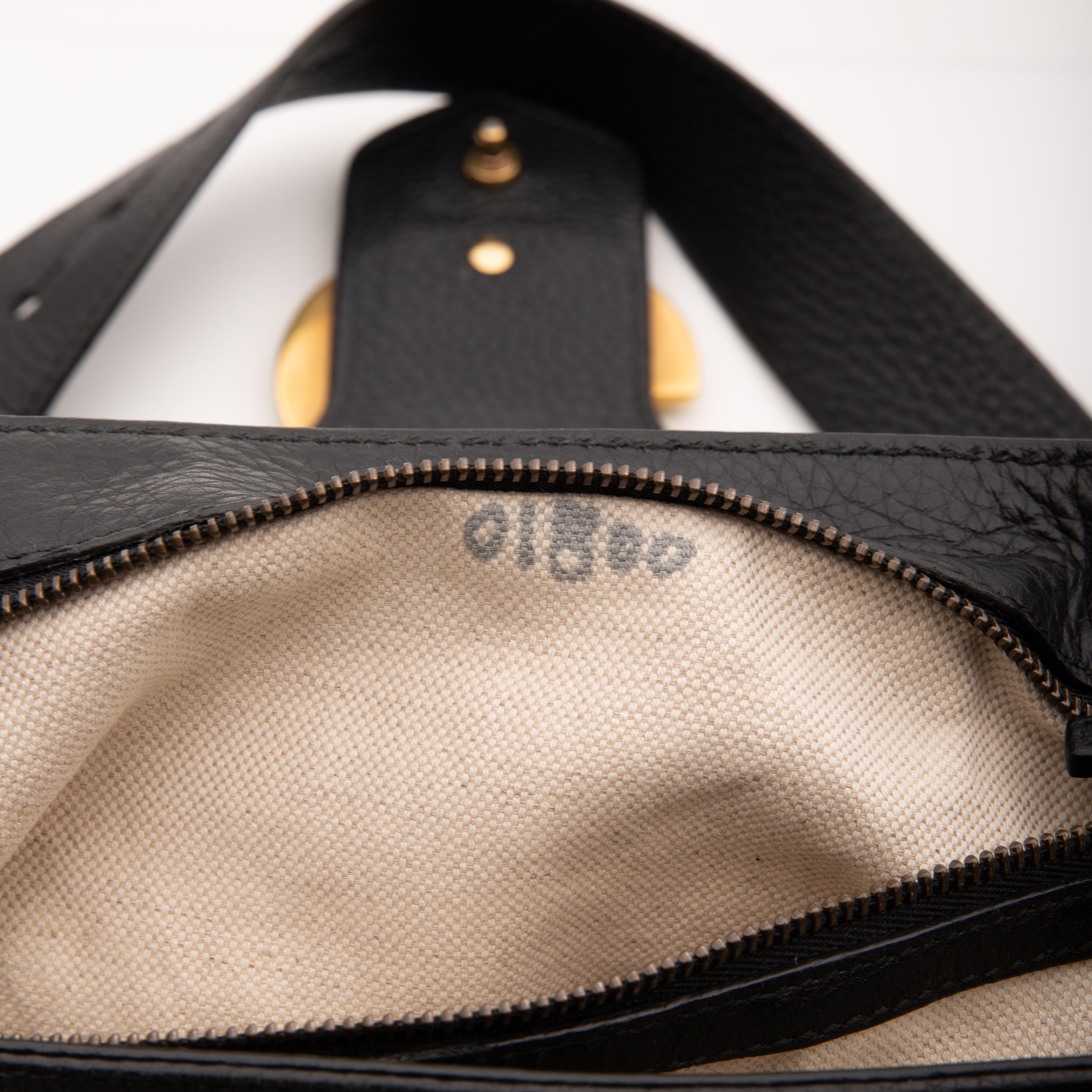 Gucci Borsa a tracolla GG Marmont in pelle di vitello nera (401173) 5