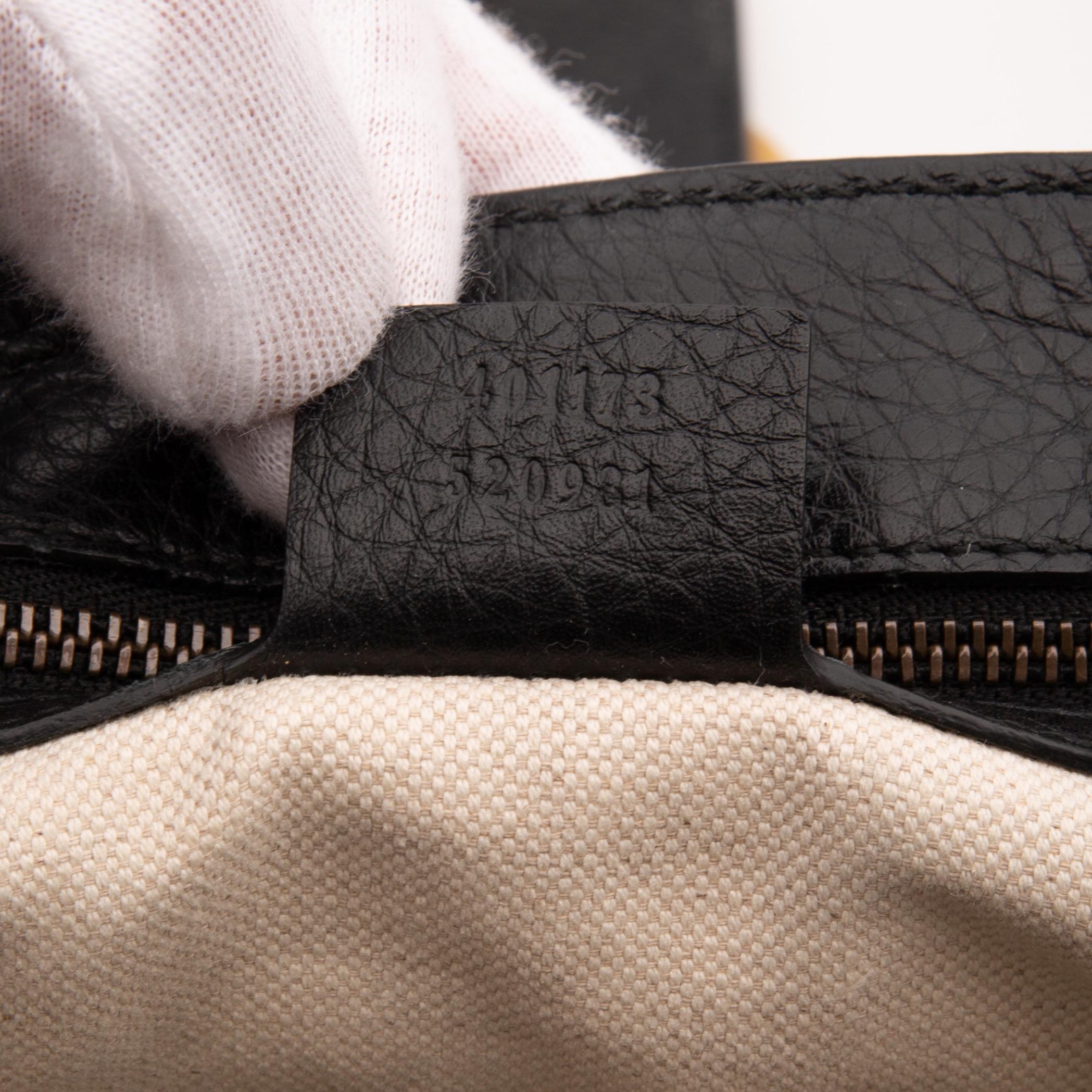 Gucci Borsa a tracolla GG Marmont in pelle di vitello nera (401173) 3