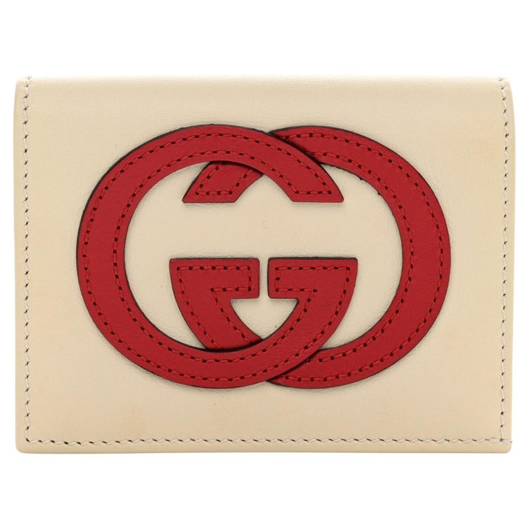 Shop GUCCI GG Supreme GG passport case with Interlocking G (724562
