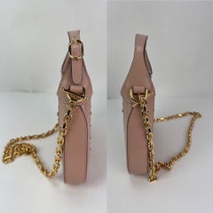 Gucci Calfskin Mesh Crystal Mini Jackie 1961 Pink Shoulder Bag RARE