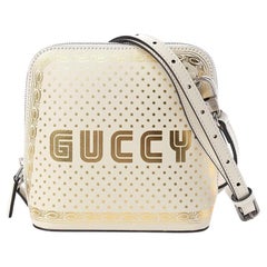 Vintage Gucci Calfskin Mini Guccy Shoulder Bag Moon Steller Crossbody Dome 860305