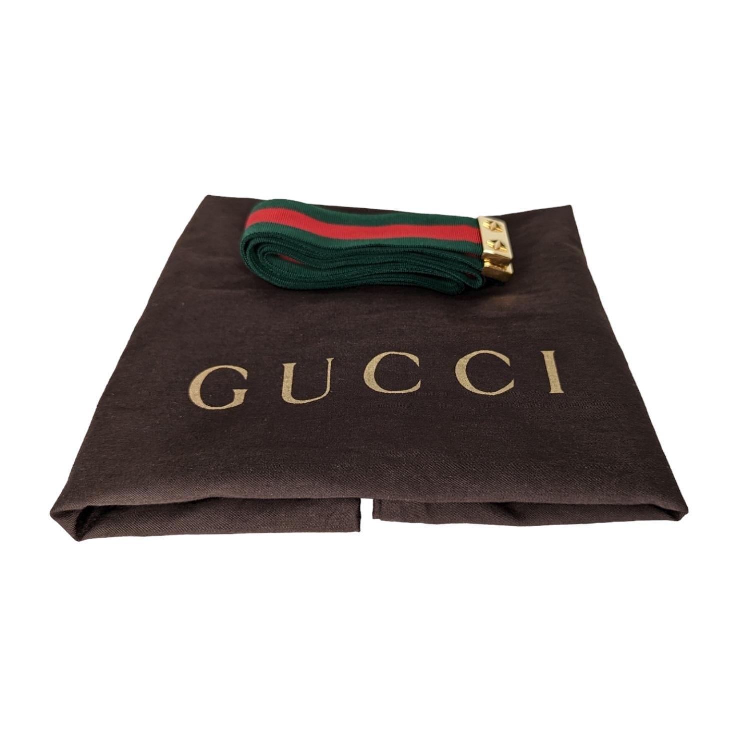 Gucci Calfskin Small Sylvie Chain Shoulder Bag Hibiscus Red For Sale 4
