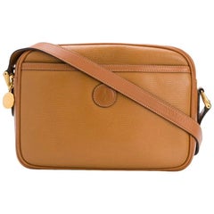 Gucci Camel Leather Shoulder Camera Bag