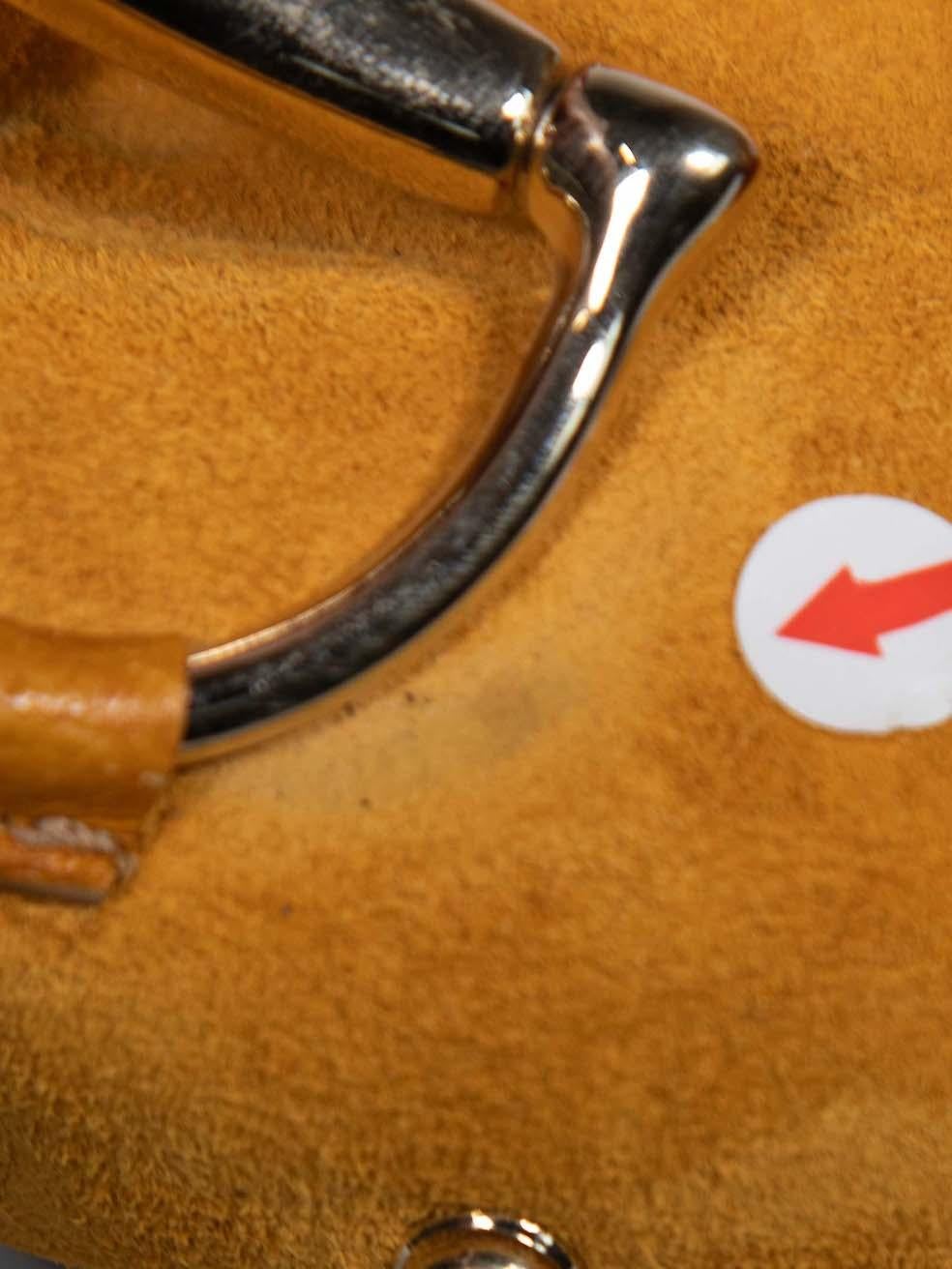 Gucci Camel Suede Horsebit Accent Clogs Size IT 38.5 2