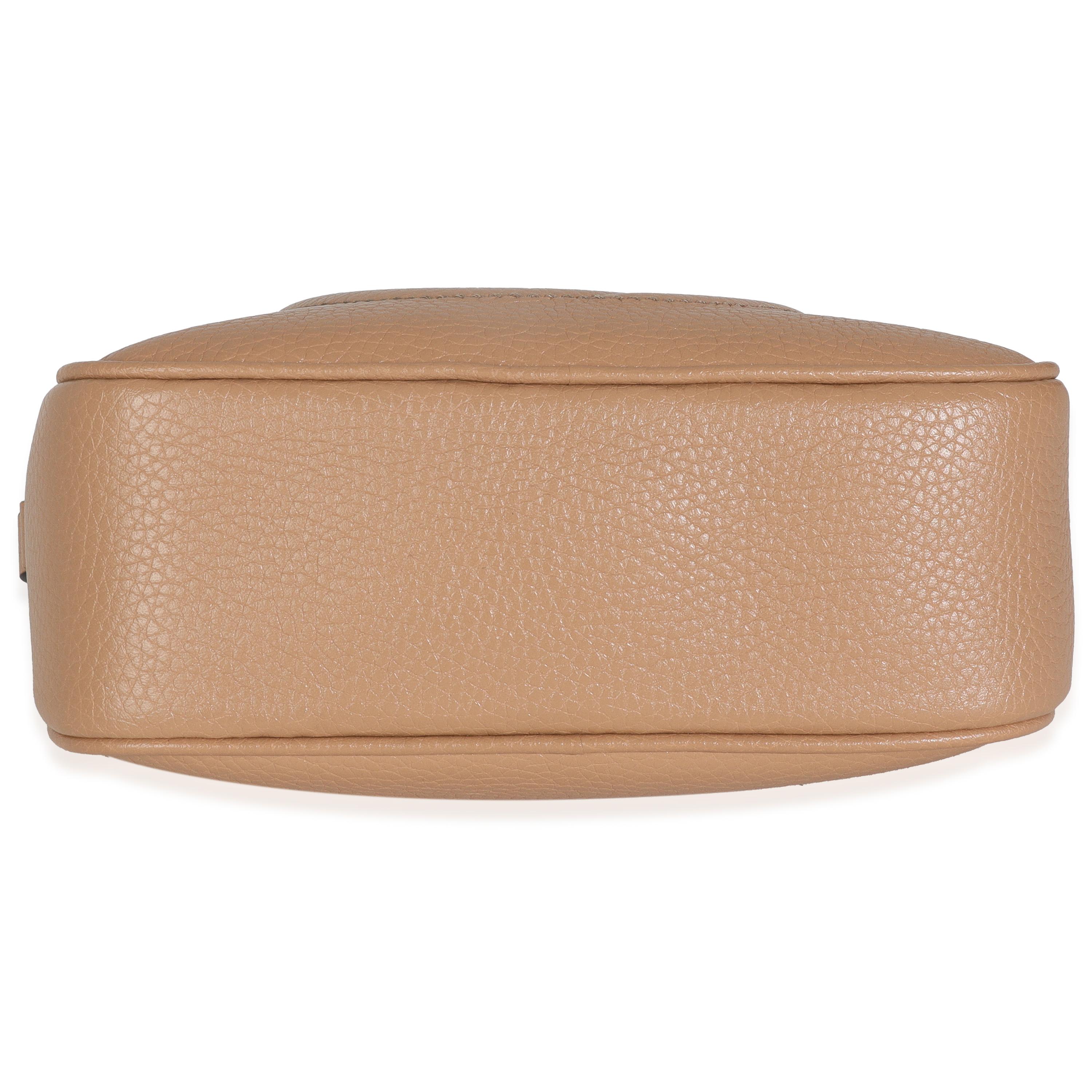 Gucci Camelia Gekörntes Kalbsleder Kleine SOHO Disco Tasche im Angebot 3