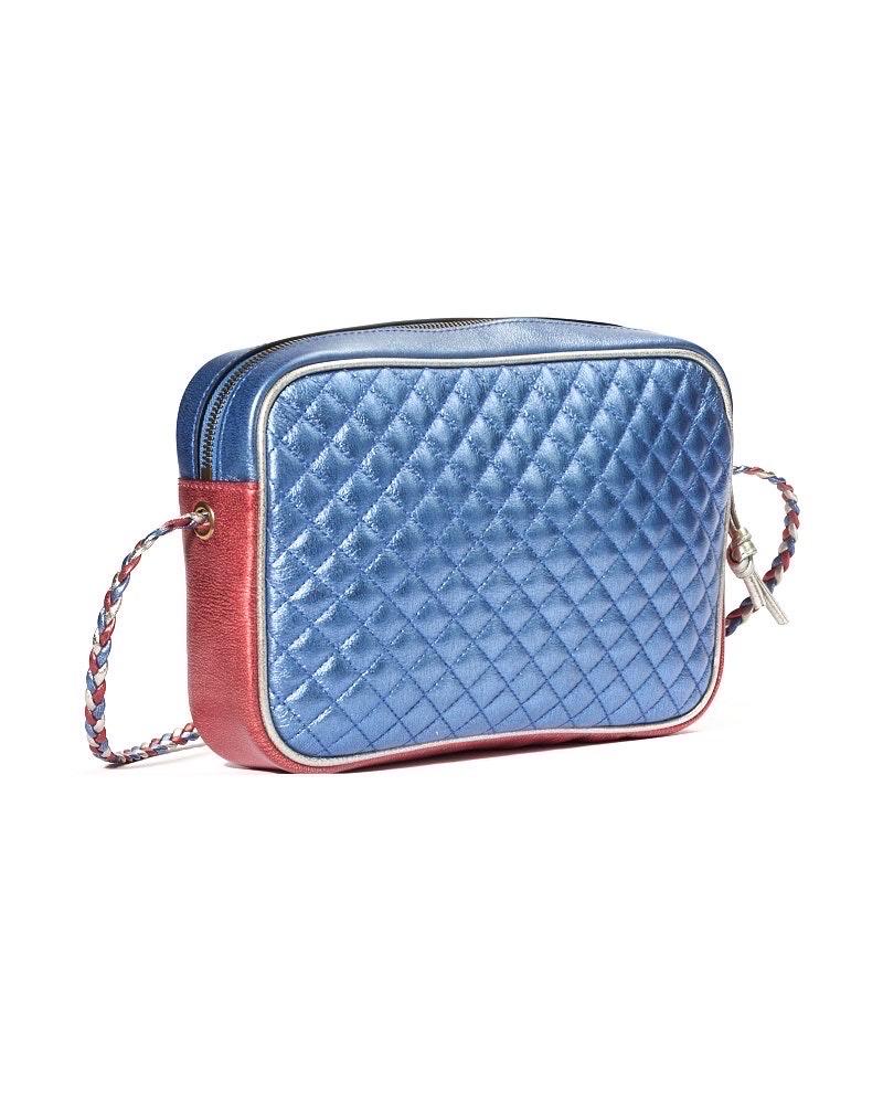 Women's Gucci Camera Bag Borsa a Tracolla Zumi Laminata Tricolor For Sale