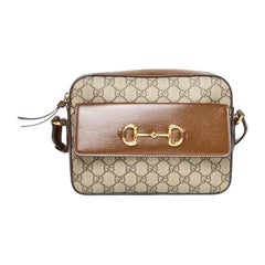 Gucci Camera Bag Horsebit GG Supreme Marrone