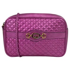 GUCCI, Camera bag in pink canvas