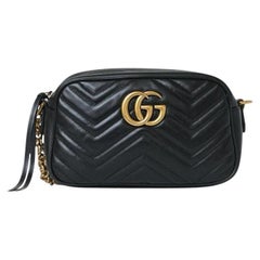 Gucci Camera Bag Medium GG Marmont Black