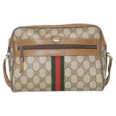 Gucci Kameratasche Zip Vintage GG Supreme Braun