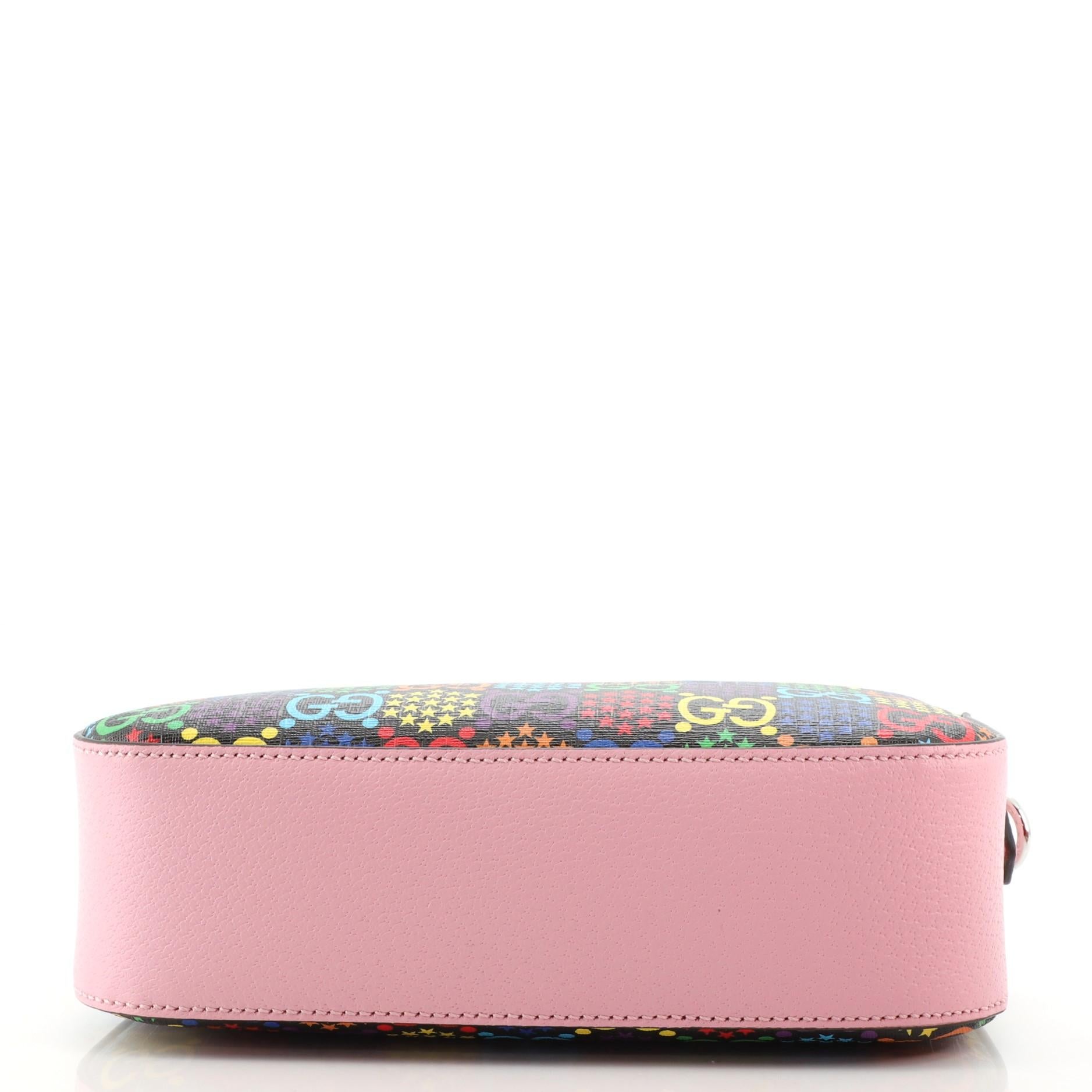 Gucci Kamera Umhängetasche Psychedelic Print GG aus beschichtetem Segeltuch für Damen oder Herren