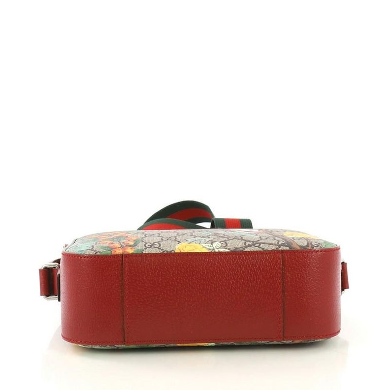 Gucci Camera Shoulder Bag Tian Print GG Coated Canvas Medium at 1stDibs
