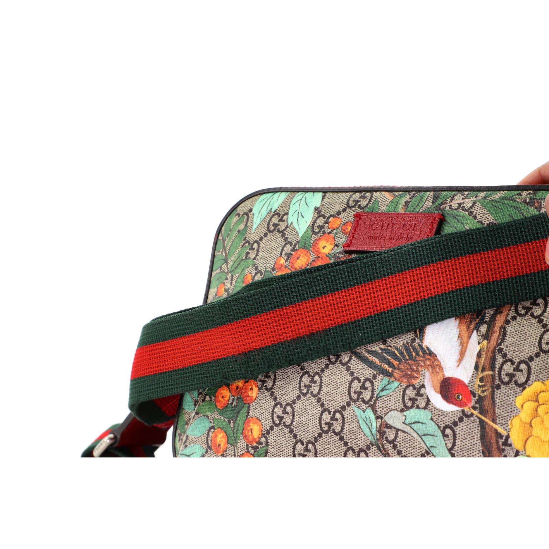 Gucci Camera Shoulder Bag Tian Print GG Coated Canvas Medium 1