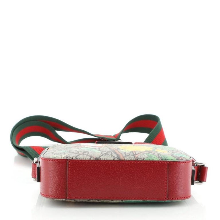 Gucci Camera Shoulder Bag Tian Print GG Coated Canvas Mini at 1stDibs