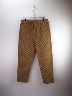 Gucci Canvas Jacquard Jogging Pants - Size 44 (569769) For Sale at 1stDibs  | fake gucci pants, gucci pants dhgate, gucci canvas pants