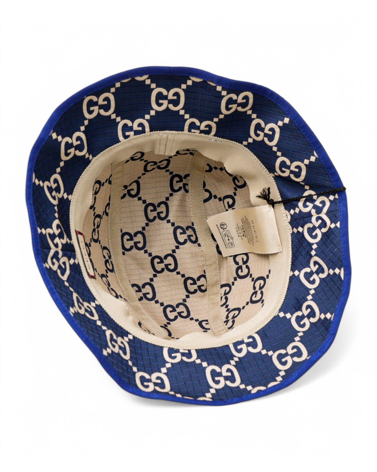 Women's or Men's Gucci GG Nylon Fisherman Hat Blue