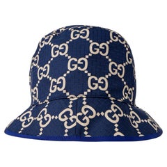 Gucci GG Nylon Fisherman Hat Blue