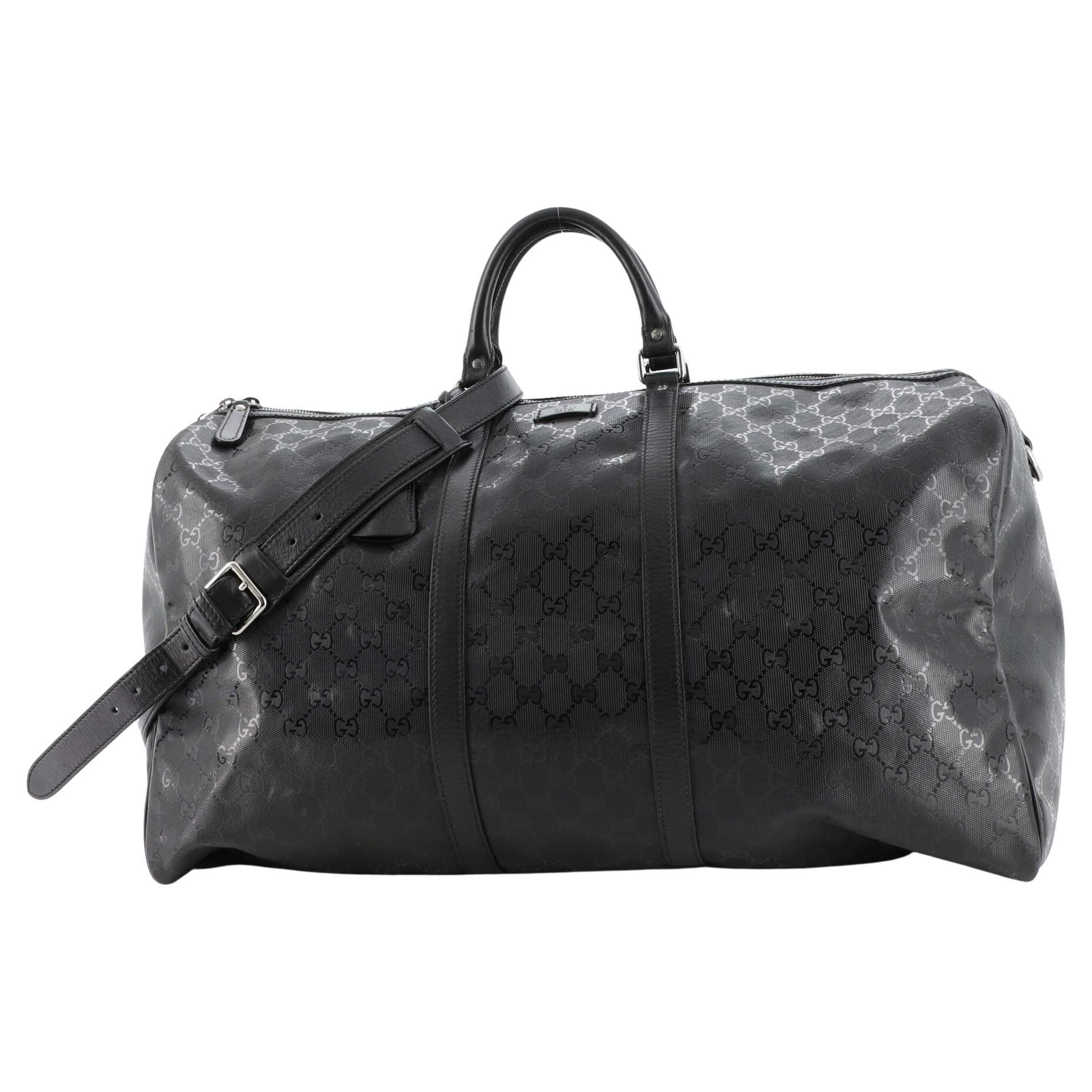 Gucci Carry On Convertible Duffle Bag GG Imprime Large