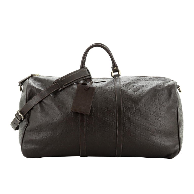 Gucci Carry On Convertible Duffle Bag Guccissima Leather Small For Sale at 1stdibs