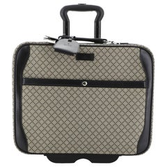 Gucci Carry On Trolley Rollgepäck GG Beschichtetes Segeltuch mit Leder