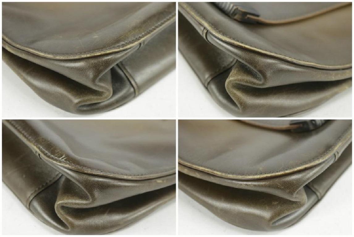 Gucci Carved Bamboo Flap 16gk1220 Brown Shoulder Bag For Sale 7