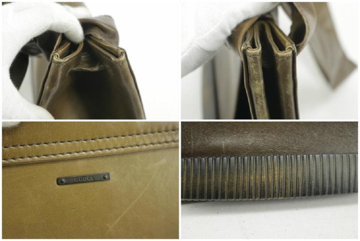 Gucci Carved Bamboo Flap 16gk1220 Brown Shoulder Bag For Sale 1