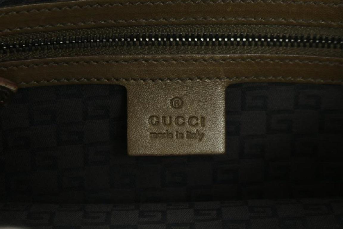 Gucci Braune Umhängetasche mit geschnitzter Bambusklappe 16gk1220 im Angebot 3