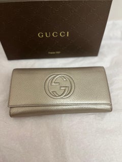 Gucci Cellerius Long Wallet w/Box Never Used