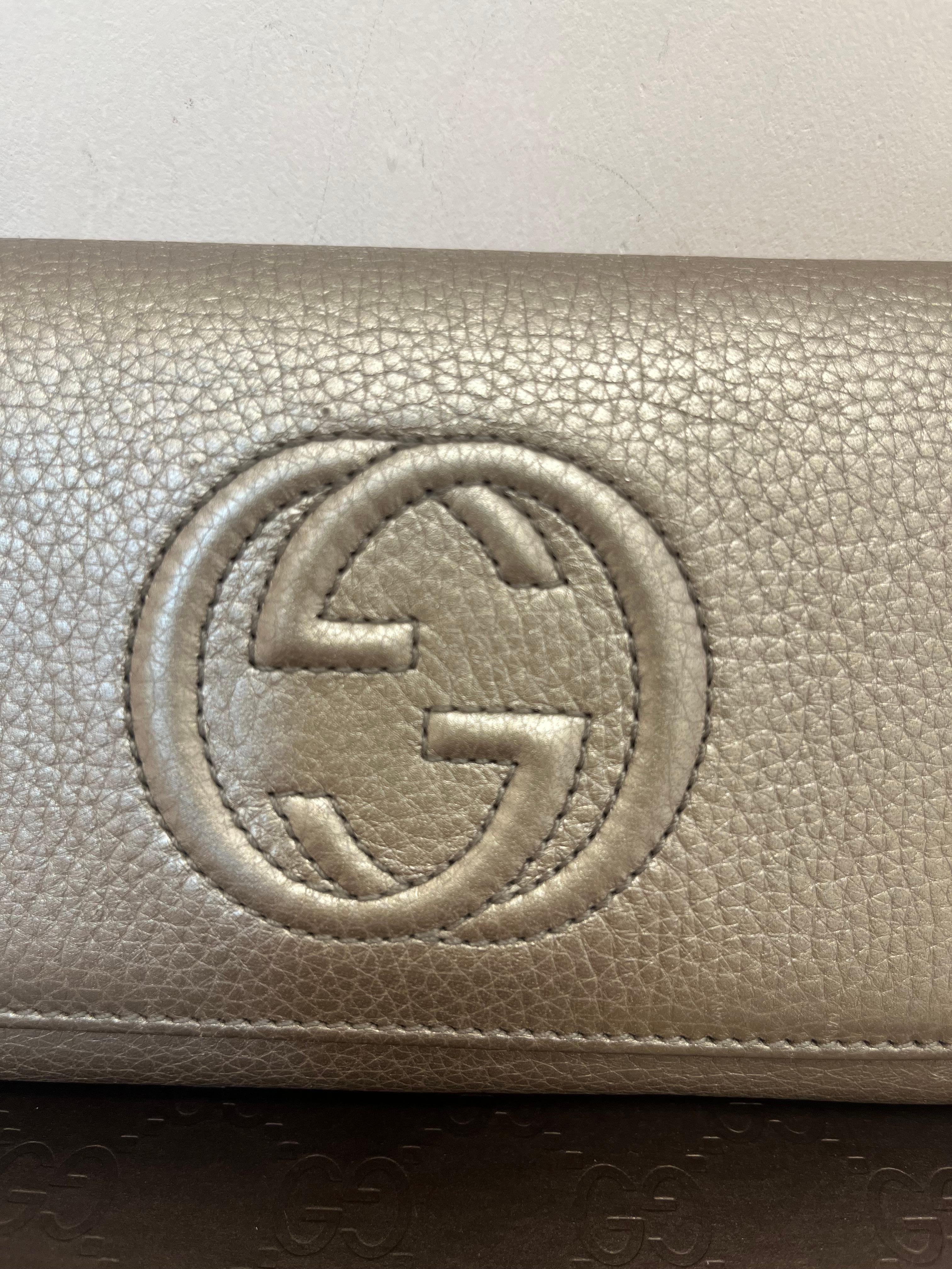 Gucci Cellerius Long Wallet w/Box Never Used In Excellent Condition In Port Hope, ON
