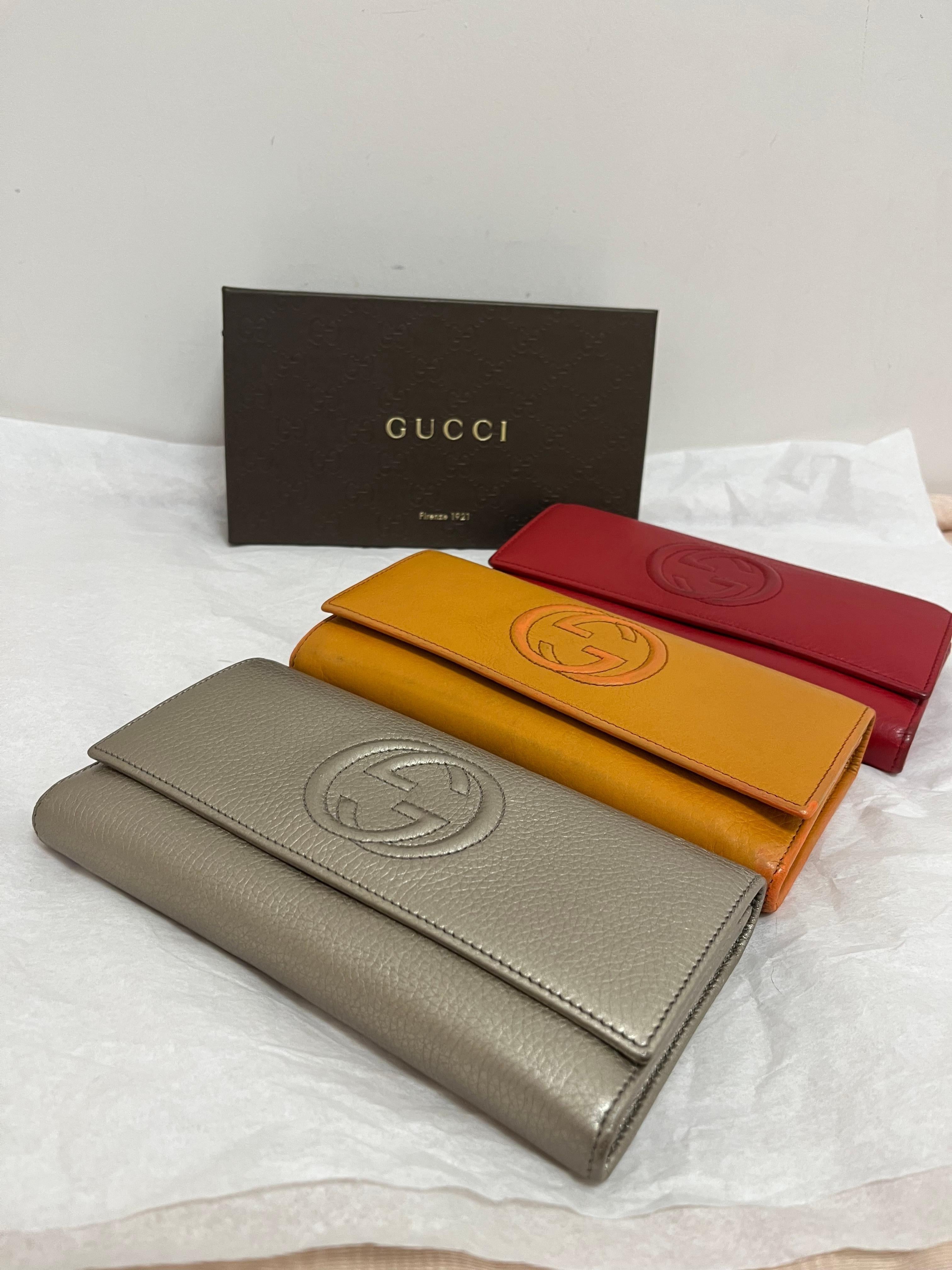 Gucci Cellerius Long Wallet w/Box Never Used 4