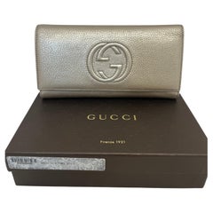 Gucci Cellerius Long Wallet w/Box Never Used