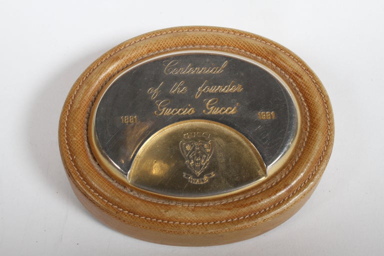 Gucci Centennial of the Founder Guccio Gucci Desk Paperweight For Sale at 1stdibs