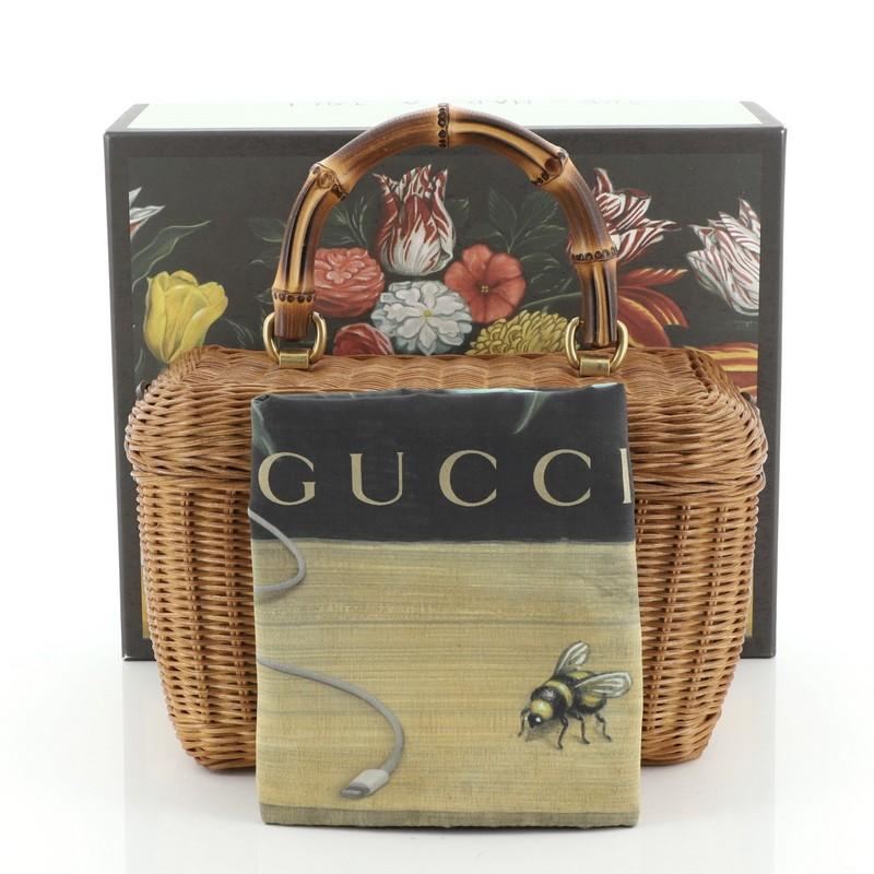Gucci Cestino Basket Bag Wicker at 1stDibs | gucci picnic basket, gucci  cestino wicker bag, gucci easter basket