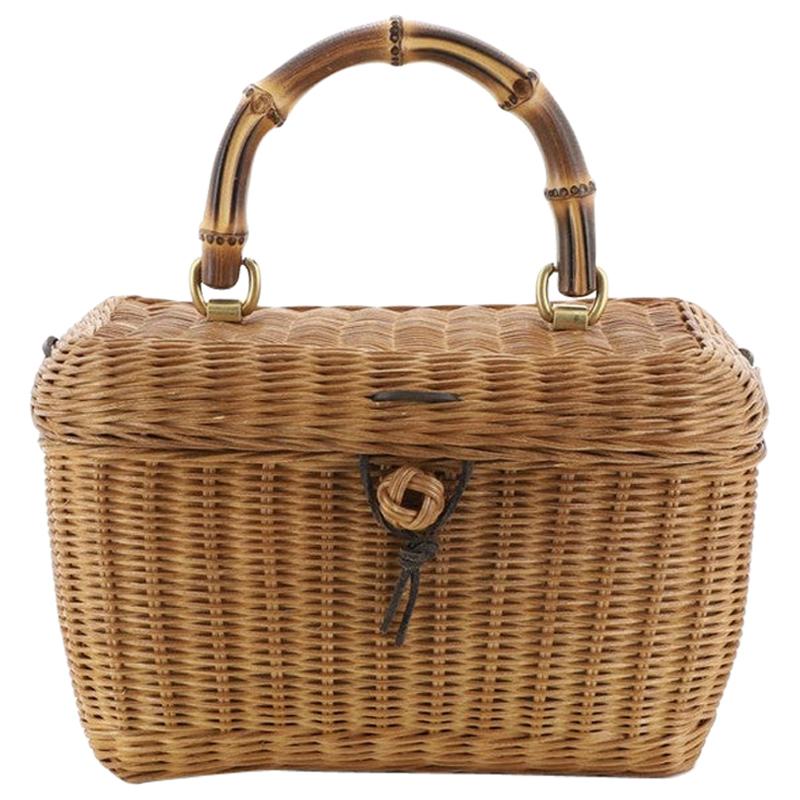 Gucci Cestino Basket Bag Wicker